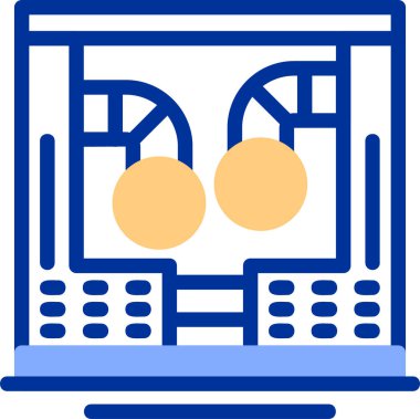 Oyun. Web simgesi basit illüstrasyon