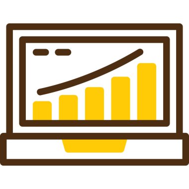 İstatistiksel ok vektör illüstrasyon tasarımlı bar tablosu