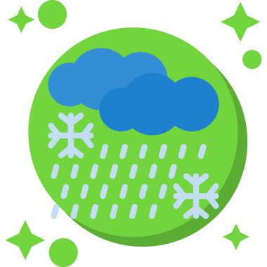 Yağmurlu hava simgesi.