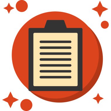 Kontrol listesi panosu simgesi, vektör illüstrasyon tasarımı