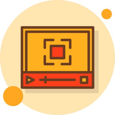 Kutu. Web simgesi basit illüstrasyon