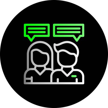 Resim sohbet simgesi basit düz