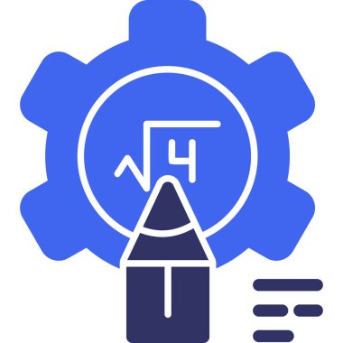 Beyaz arkaplandaki bir saat simgesinin vektör çizimi