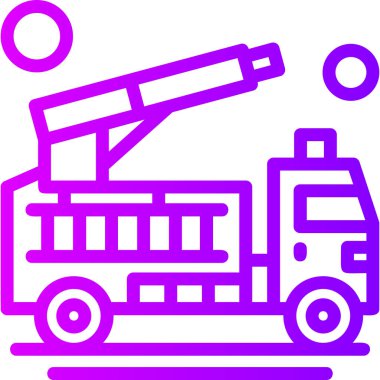 Kamyon simgesinin vektör illüstrasyonu