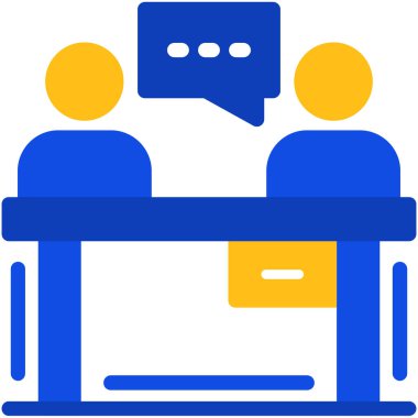 tartışma simgesi, vektör illüstrasyonu