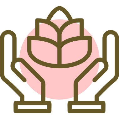 bitki simgesi vektör illüstrasyonu