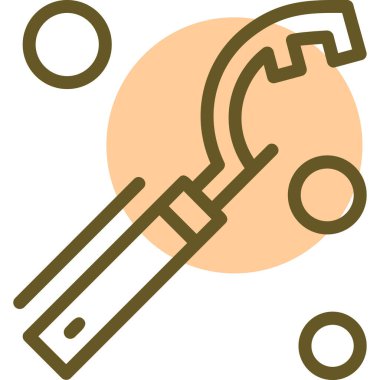 anahtar simgesi, vektör illüstrasyonu beyaz arkaplanda izole edildi