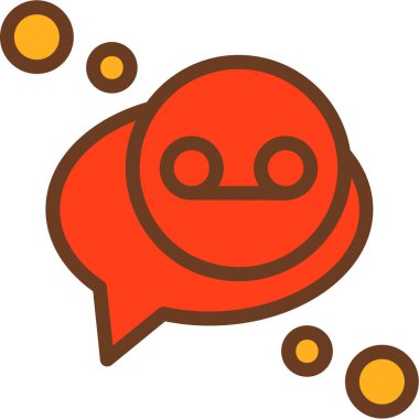 Konuş. Web simgesi vektör illüstrasyonu