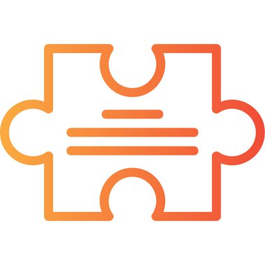 Bulmaca simgesi vektör çizimi