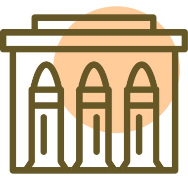 Bina. Web simgesi basit tasarım