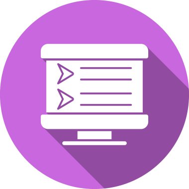 Bilgisayar. Web simgesi basit illüstrasyon