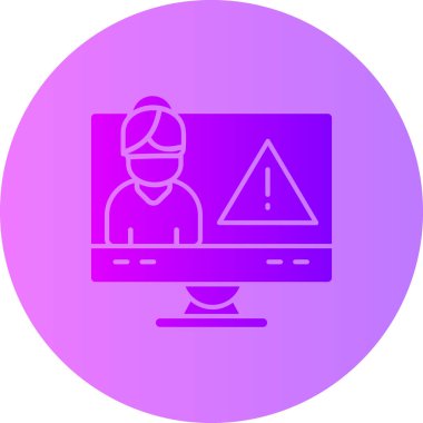 Bir dizüstü bilgisayar simgesinin vektör illüstrasyonu