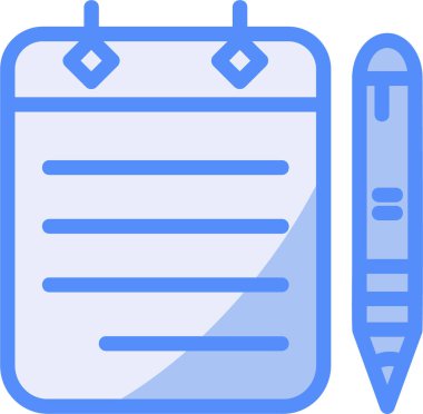 Not defteri. Web simgesi basit illüstrasyon