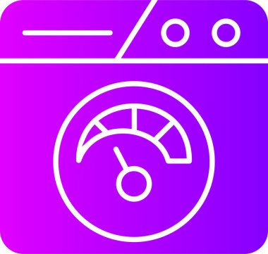 Hız göstergesi. Web simgesi basit tasarım