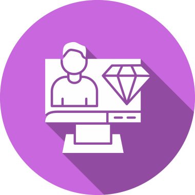 seo modern simgesinin vektör illüstrasyonu