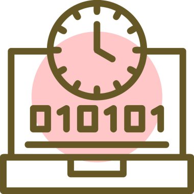 ikili sayılara sahip dijital saat