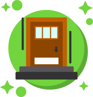 Otel web simgesi basit vektör illüstrasyonu