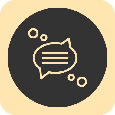 Vektör sohbet simgesi illüstrasyonu