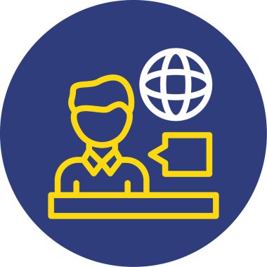 İş ve finans simgesinin vektör illüstrasyonu