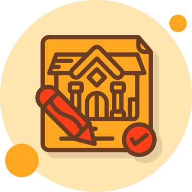 Ev. Web simgesi basit illüstrasyon