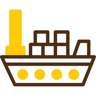 Depo ikonu. Web için basit depo vektör simgeleri çizimi