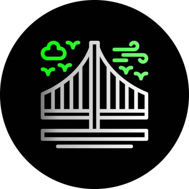 Bir bina ile yeşil arkaplan vektör illüstrasyonu