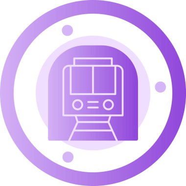 tren. Web simgesi basit illüstrasyon