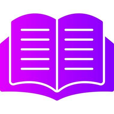 Kitap. Web simgesi basit illüstrasyon