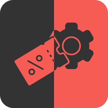 İndirim simgesinin vektör illüstrasyonu