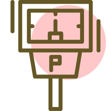 Modern bir simgenin vektör illüstrasyonu