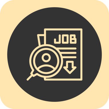 görev simgesi vektör illüstrasyonu