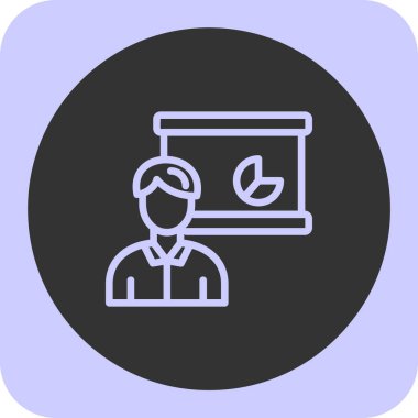 Web simgesi, basit ve modern vektör illüstrasyonu