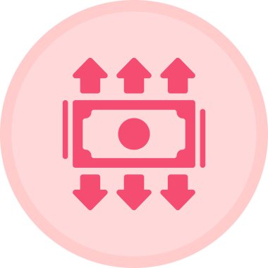 Para için. Web simgesi basit illüstrasyon