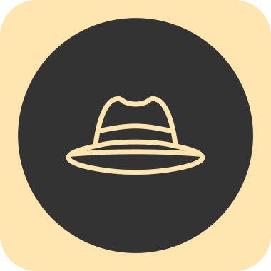 Şapka simgesi vektör illüstrasyonu