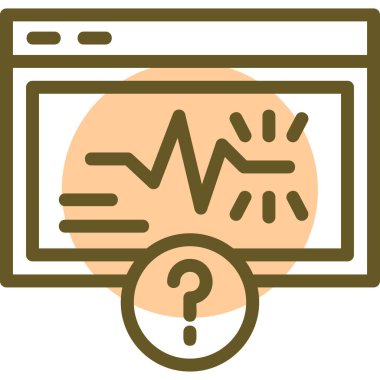 Bilgisayar simgesi ve vektör illüstrasyonu beyaz arkaplanda izole edildi