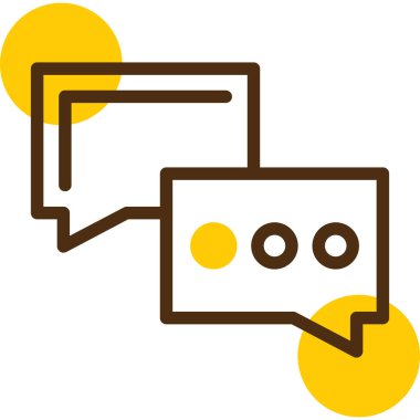 konuşma balonu simgesi, vektör illüstrasyonu