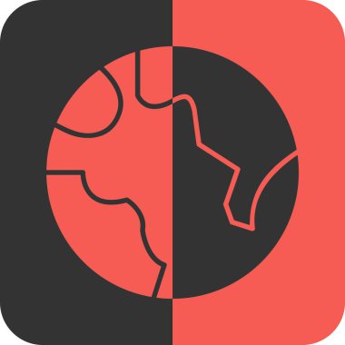 Küresel simge vektör illüstrasyonu