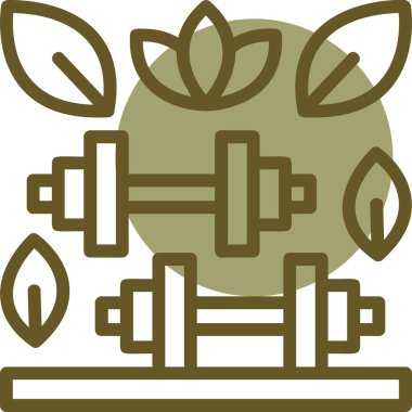 Fitness Web simgesi basit illüstrasyon