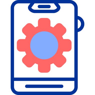 Akıllı alet. Basit illüstrasyon