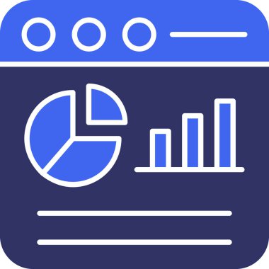 Analiz çizelgesi simgesi - taslak biçimi