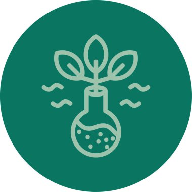 Bir çiçek simgesinin vektör illüstrasyonu