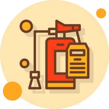 gaz yakıcı simgesi, vektör illüstrasyonu