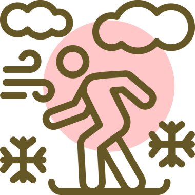 Kış. Web simgesi basit tasarım