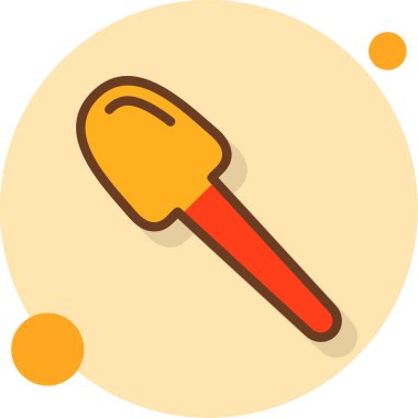 Kürek. Web simgesi vektör illüstrasyonu