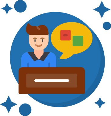 Müşteri Hizmetleri. Vektör illüstrasyonu