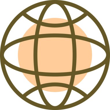 Toprak. Web simgesi basit illüstrasyon