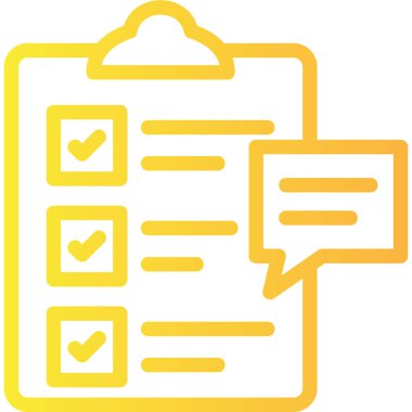 Düz biçimli kontrol listesi simgesi