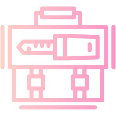 Bir robot simgesinin vektör illüstrasyonu