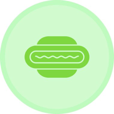 Resimli yiyecek simgesi basit düz bir illüstrasyon