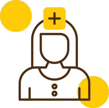 kadın simge vektör illüstrasyonu